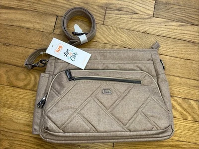 Nuevo con etiquetas Bolso Bandolera Lug Shimmy SE Beige Marrón Bolsillos Viaje Correa Ajustable Foto 1 de 4