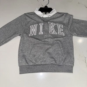 Kids Nike Sweatshirt Button Up Grey New With Tags Size 6  - Picture 1 of 5
