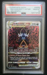 Hisuian Samurott VSTAR GG52/GG70 PSA 10 Crown Zenith Ultra Rare - Picture 1 of 2