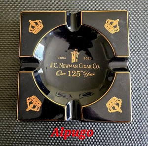 JC Newman Ceramic Cigar Ashtray ~Black~ NEW~ - Picture 1 of 2