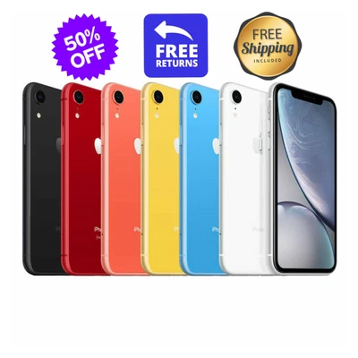 Apple iPhone XR 64GB Unlocked Verizon At&t Tracfone (GSM + CDMA) iOS - Image 1 of 4