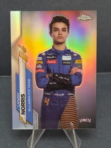 2020 Topps Chrome Formula 1 F1 Lando Norris Portrait Refractor Rookie RC #7 - Picture 1 of 3