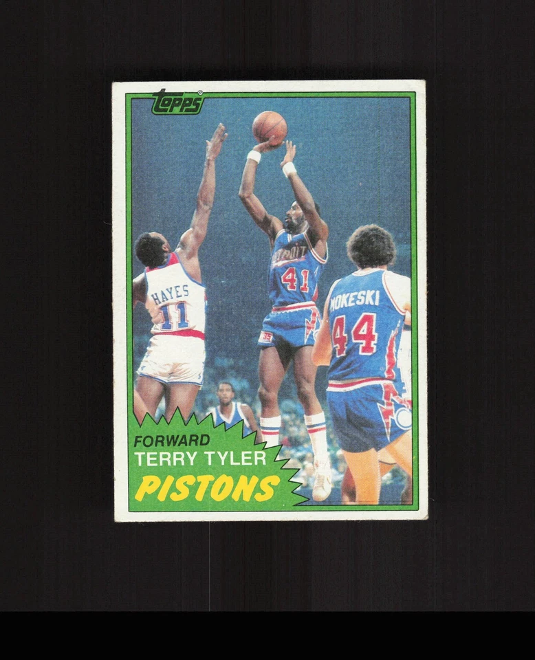 1981-82 Topps #84 Terry Tyler Basketball Card Detroit Pistons - Image 1 of 2
