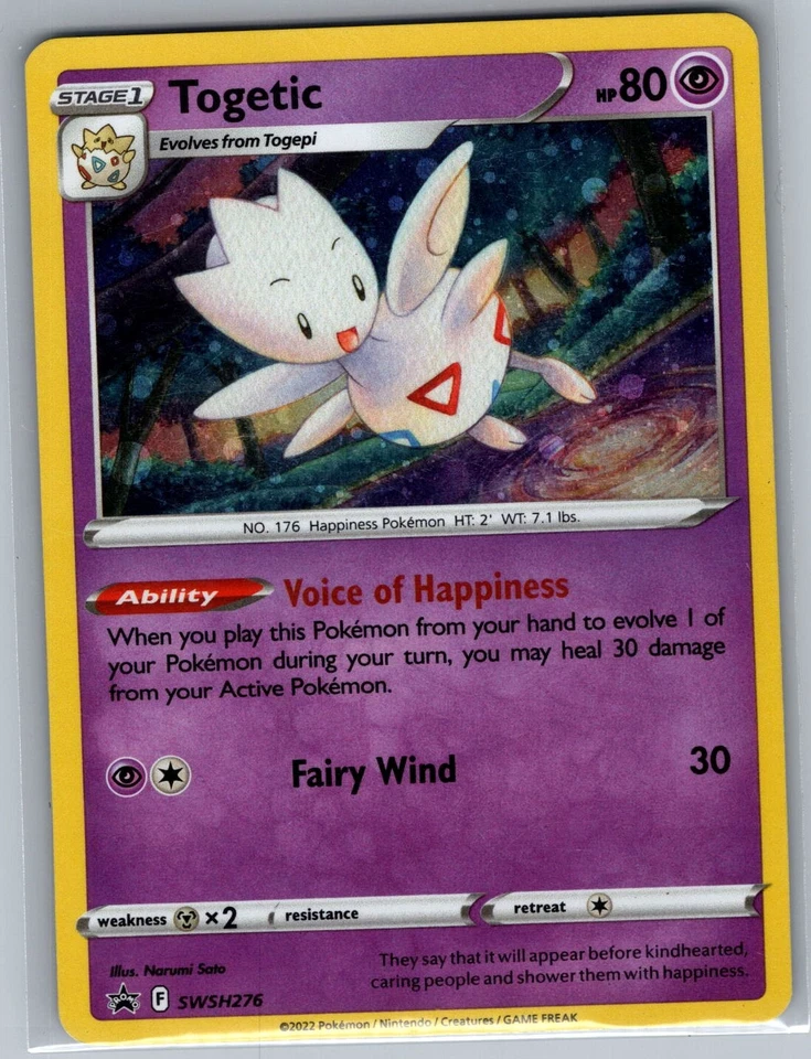 Togetic - SWSH276 Holo SWSH: Sword & Shield Promo Cards - Pokemon Card - NM - Image 1 of 2