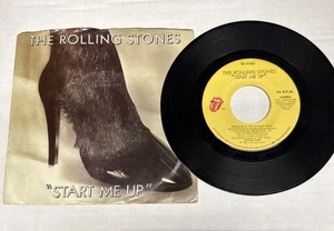 45 rpm Vintage 7” Vinyl Single Hit Record Jukebox Rolling Stones Start Me Up - Picture 1 of 1