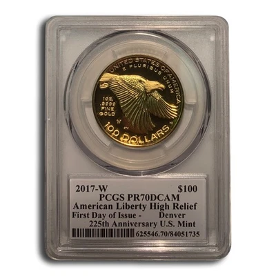 2017-W High Relief American Liberty Gold PR-70 PCGS (FDI - Den.) - Image 1 of 3