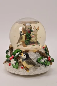 Charming Tails Everybody Sing 93/500 Water Globe Musical Bunny Bird Mouse - Picture 1 of 6