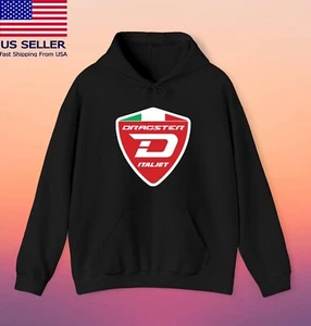 Italjet Dragster Motorrad Schwarz Hoodie Sweatshirt Gr. S-3XL - Bild 1 von 1