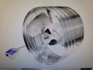 Master Flow 1600-CFM Electric Powered Attic Vents Gable Mount Durable Silver - Picture 1 of 4