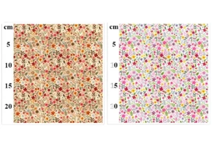 Crafts Fabrics Spring Garden Ditsy Floral Pink Red Yellow Purple Cotton Fabric - Picture 1 of 3