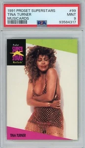 1991 Proset Superstars Musicards #99 TINA TURNER PSA 9 Mint - Picture 1 of 2