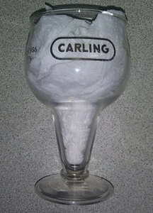 1956 Carling Beer Glass to Commemorate Opening of the New England Brewery (RARE) - Picture 1 of 12