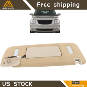 For Silverado Tahoe Yukon Suburban Passenger Side RH Sun Visors Beige 2007-2014 - Picture 1 of 12