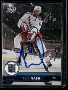 Signed 2017-18 Upper Deck #131 Rick Nash IP Auto - Picture 1 of 2