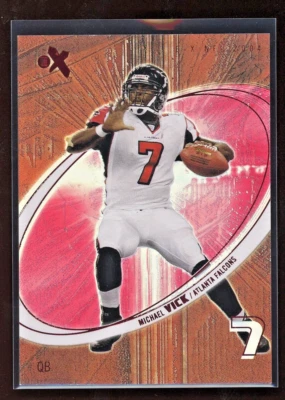 2004 Fleer E-X Michael Vick Essential Credentials Future #/46 Atlanta Falcons - Image 1 of 2