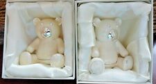 Baby gift keepsake box, silver plated / mother of pearl  3” x 2.5”  