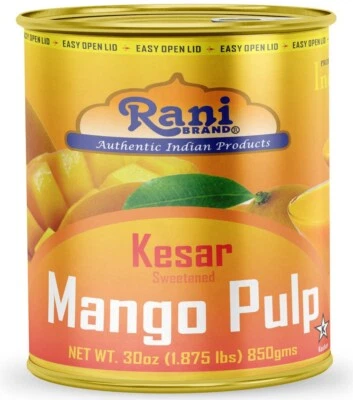 Rani Mango Fruchtfleisch Püree (macht Mango Lassi Shakes) Kesar gesüßt 30oz (1.875lbs) - Bild 1 von 4