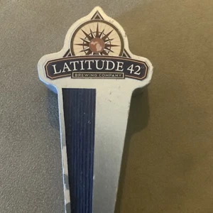LATITUDE 42 BREWING COMPANY BEER TAP HANDLE - 10" in nice condition - no insert - Picture 1 of 5