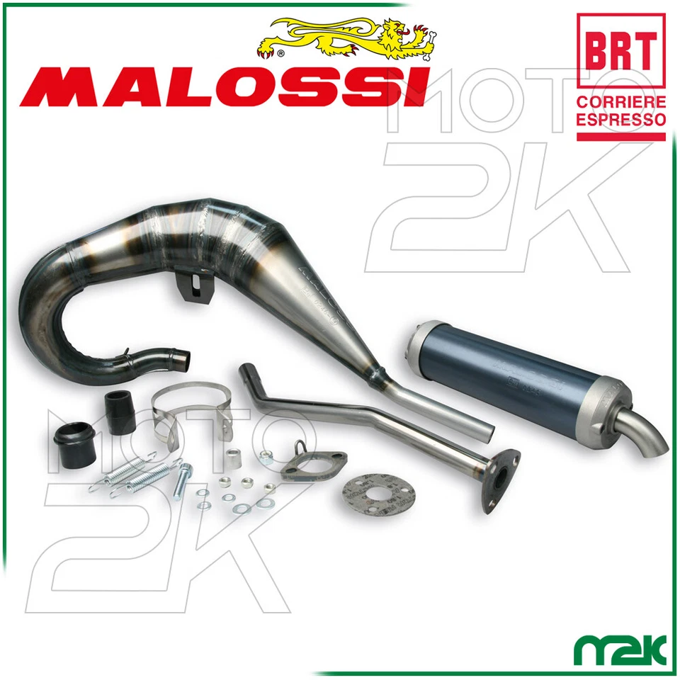 Marmitta Scarico espansione artigianale Malossi MHR Replica Gilera RCR SMT 5 2t
