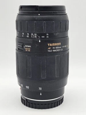 Tamron AF 70-300mm 1:4.5-5.6 LD Tele- Macro (1:2) Macro Zoom Camera Lens W/ Caps - Image 1 of 4