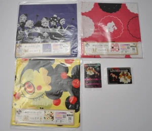 Puella Magi Madoka Magica Sweets Witch handkerchief 3 types set ＆ Wafer Card - Picture 1 of 19