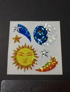 Vintage Stickers Sandylion Sun Moon Stars Prism Sticker Mod VTG 90s - Picture 1 of 4