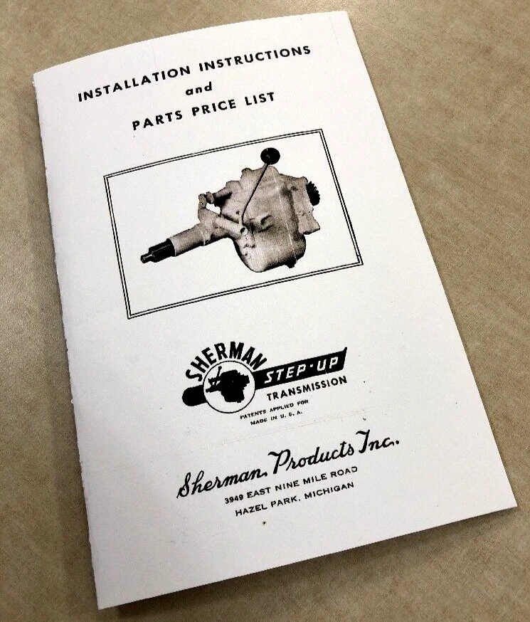 Ford 8N 2N 9N Tractor Sherman Step Up Transmission Install Parts Service Manual - Image 1 of 1