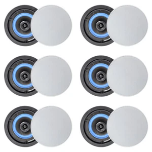 Herdio 6X4"480 Watts Flush Mount In Ceiling Speakers Wall Home Bathroom Speakers - Picture 1 of 12