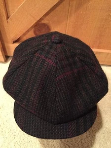 Vintage Worth & Worth Wool Gatsby Newsboy Cabbie Hat Tweed NEW Sz Medium USA - Picture 1 of 10