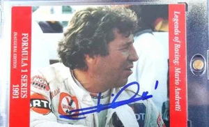 F1 FORMULA 1 CHAMPION MARIO ANDRETTI signed F1 SERIES VINTAGE trading card 91 - Picture 1 of 4