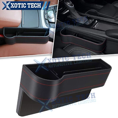 Asiento de Coche Hueco Izquierdo Antideslizante Receptor Almacenamiento Organizador Taza Grieta Bolsillo Guarda Foto 1 de 4