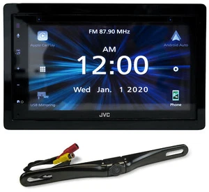 JVC KW-V660BT 6.8" Car Monitor DVD Carplay/Bluetooth/Android Receiver+Backup Cam - Picture 1 of 11