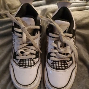 Air Jordan Retro 4 SE DIY DC4100-100 Sz 12c Black Laces - Picture 1 of 5