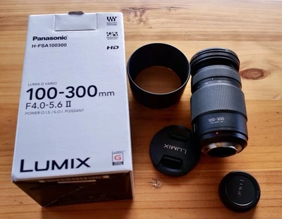 Panasonic Lumix 100-300mm f/4-5.6 II Vario Power OIS Zoom Lens - Image 1 of 4