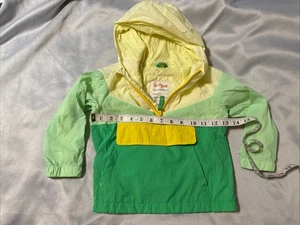 Chaqueta cortavientos pulóver Cat & Jack niña niño ligero verde amarillo talla 3T - Imagen 1 de 14