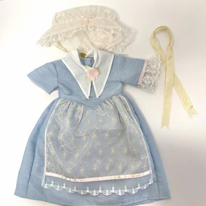 American Girl Elizabeth Teeunterricht Kleid Kleid Haube Schal & Band keine Schuhe gebraucht, in einwandfreiem Zustand - Bild 1 von 7