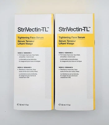 Lot of 2 StriVectin TL Tightening Face Serum (1 fl oz/ 30 ml each) New in Box - Image 1 of 3