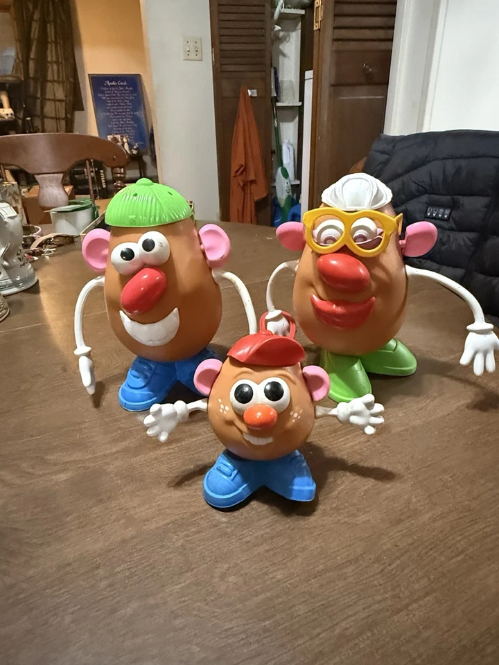 Playskool Hasbro 1985 Vintage Mr. Cabeza de patata señora cabeza de patata con niño y piezas! Foto 1 de 4