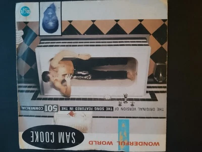 SAM COOKE 'WONDERFUL WORLD'  7" VINYL SINGLE -  PICTURE SLEEVE - Image 1 of 4