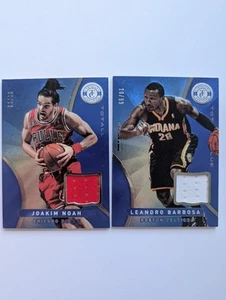 Panini 12-13 Totally Blue Game Worn NBA Cards Joakim Noah & Leandro Barbosa - Picture 1 of 6