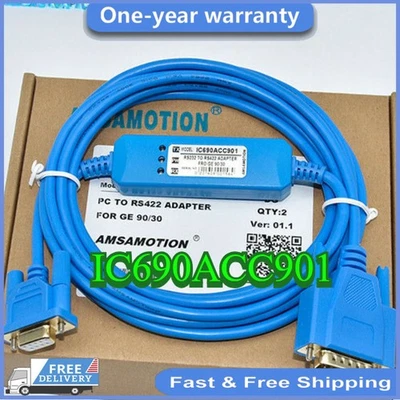 IC690ACC901 1PC For US GE GE90-70 90-30 Series PLC Programming Cable New - Image 1 of 4