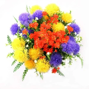6 Pcs Artificial Flowers, Fake Orange Daffodils Flowers, Fake Yellow Hydrange... - Picture 1 of 6