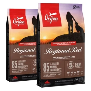 2x 11,4 kg ORIJEN Regional Red mit Rind Lamm getreidefrei für Hunde aller Rassen - Bild 1 von 3