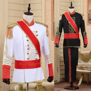Männer Cosplay Palast Militär Uniformen Mittelalter König Prinz Kostüm Anzüge Set - Bild 1 von 13