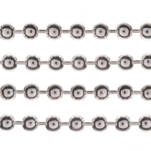 925 Sterling Silber Halskette Kette Kugel Perlen Armband Fußkettchen Grob Unisex 3mm - Bild 1 von 11