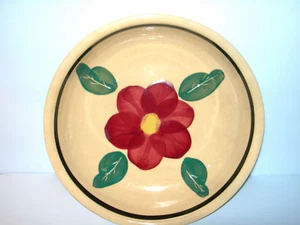 ~ WONDERFUL WATT RIO ROSE YELLOW WARE POTTERY SPAGHETTI BOWL VINTAGE 1949-1953 ~ - Picture 1 of 6
