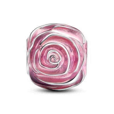 Pandora Pink Rose in Bloom Charm 793212C01 - Bild 1 von 3