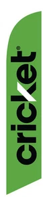 NEW APPROVED 2016 Green Cricket wireless Feather Banner Swooper Flag - FLAG ONLY - Picture 1 of 1