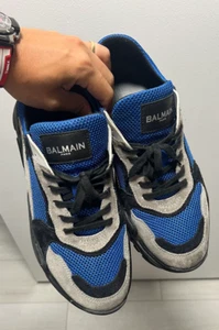 Balmain Herren Luxus Schuhe blau & schwarz - 100% authentisch - Größe US 10 (44) - Bild 1 von 5