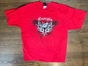 Camiseta roja de los Georgia Bulldogs University etiqueta OMB XL alas aspecto tatuaje Dawgs - Imagen 1 de 7